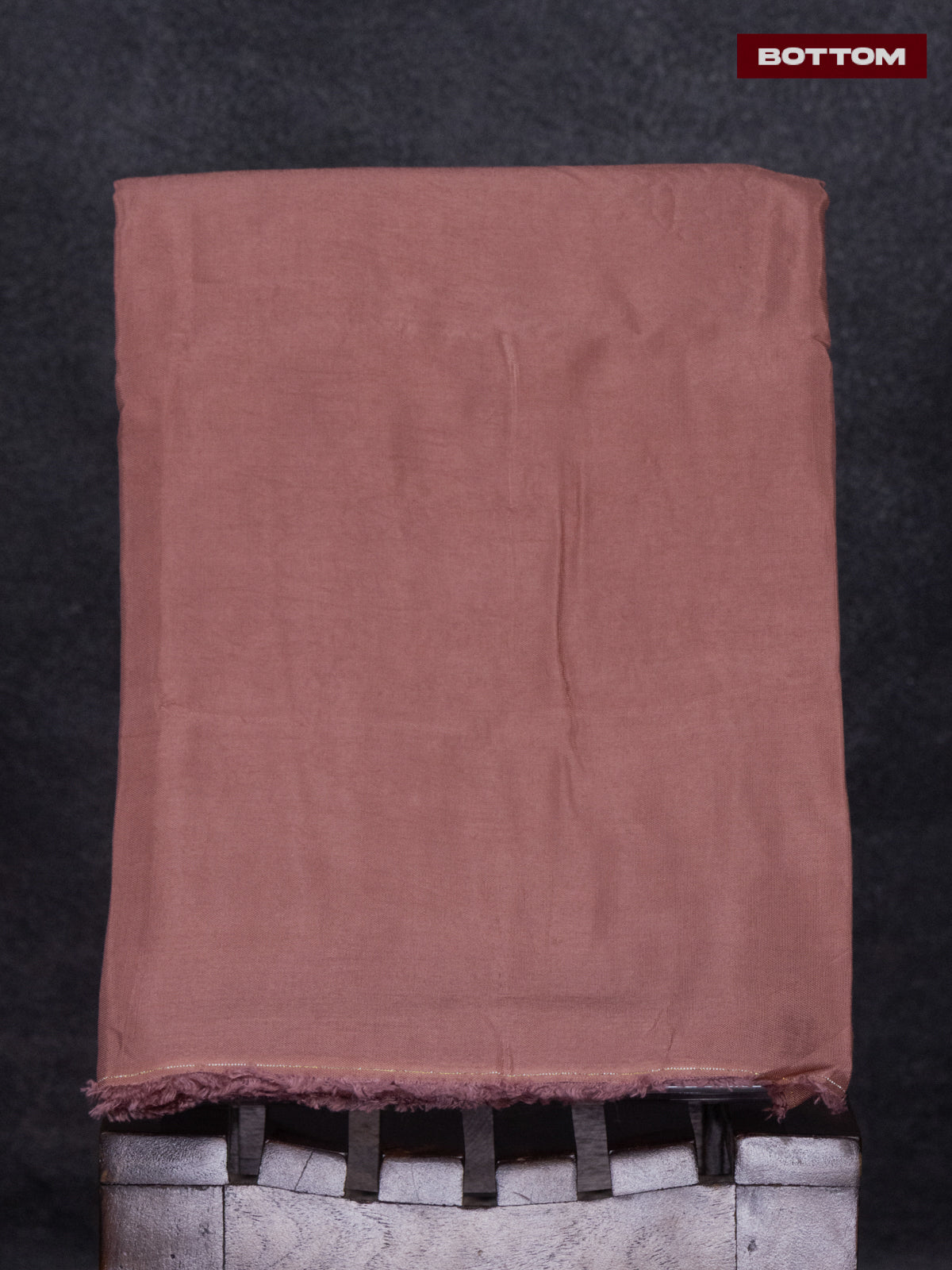 Tissue linen dress material mauve pink shade with floral buttas & embroidery work neck pattern and bottom & dupatta