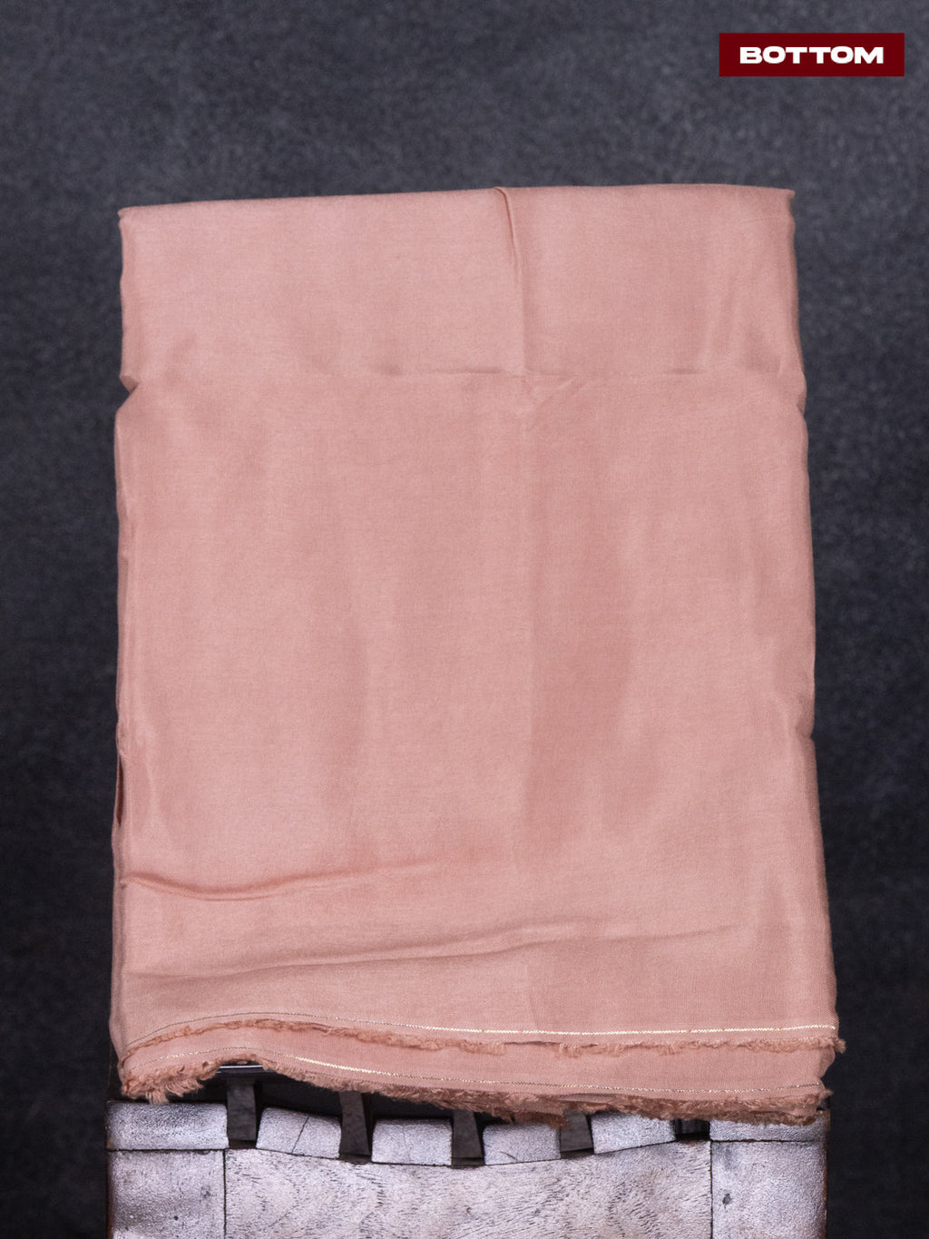 Tissue linen dress material pastle pink with sequin & zardosi work neck pattern and bottom & printed dupatta