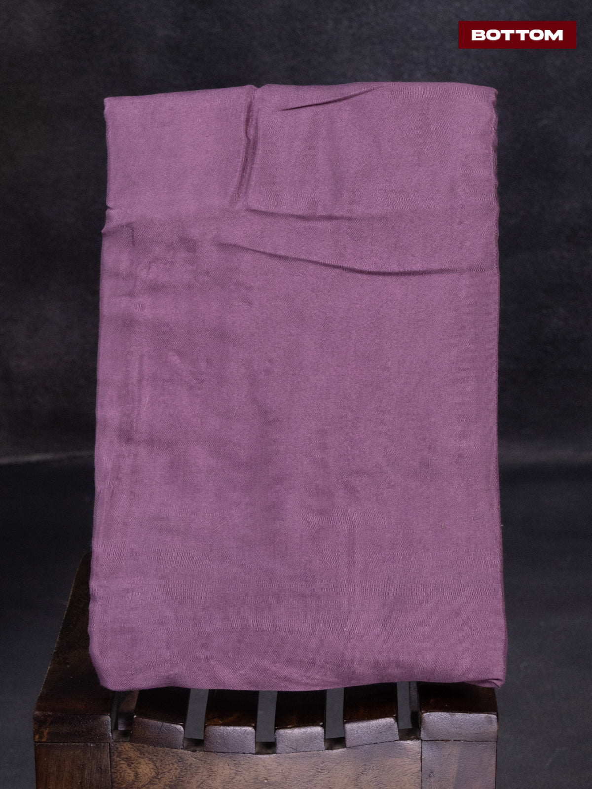 Tissue linen dress material purple shade with sequin & kantha stich work neck pattern and bottom & printed dupatta