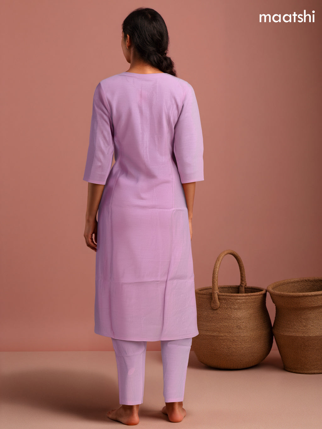 Festive wear salwar suit lotus pink with zardosi work neck pattern and straight cut pant & organza dupatta