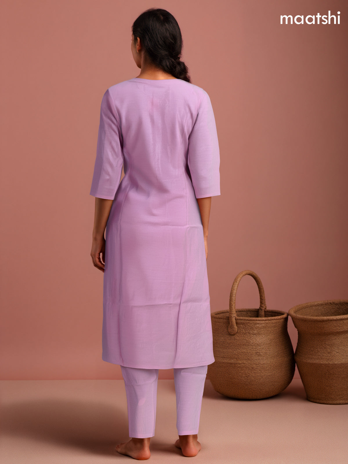 Festive wear salwar suit lotus pink with zardosi work neck pattern and straight cut pant & organza dupatta