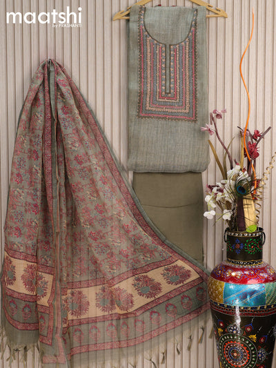 Tissue Linen Dress Materials Maatshi