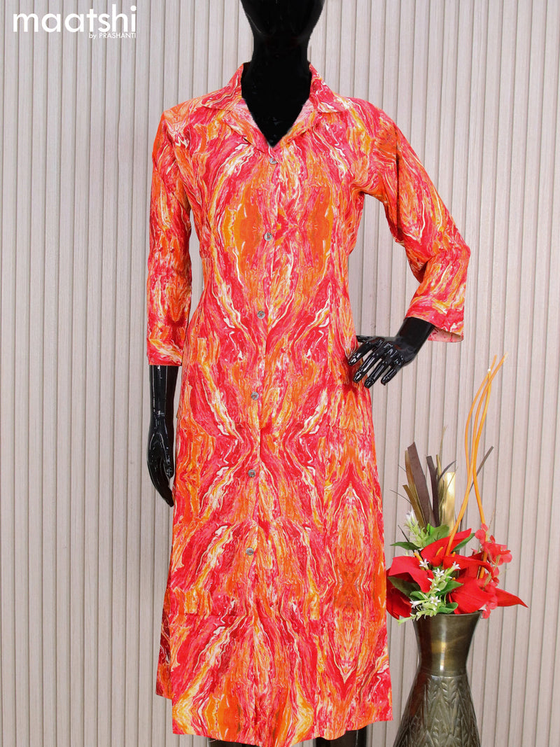 Black umbrella cut satin kurti with stand collar-WKR377 | Satin kurti,  Simple dress pattern, Simple dresses
