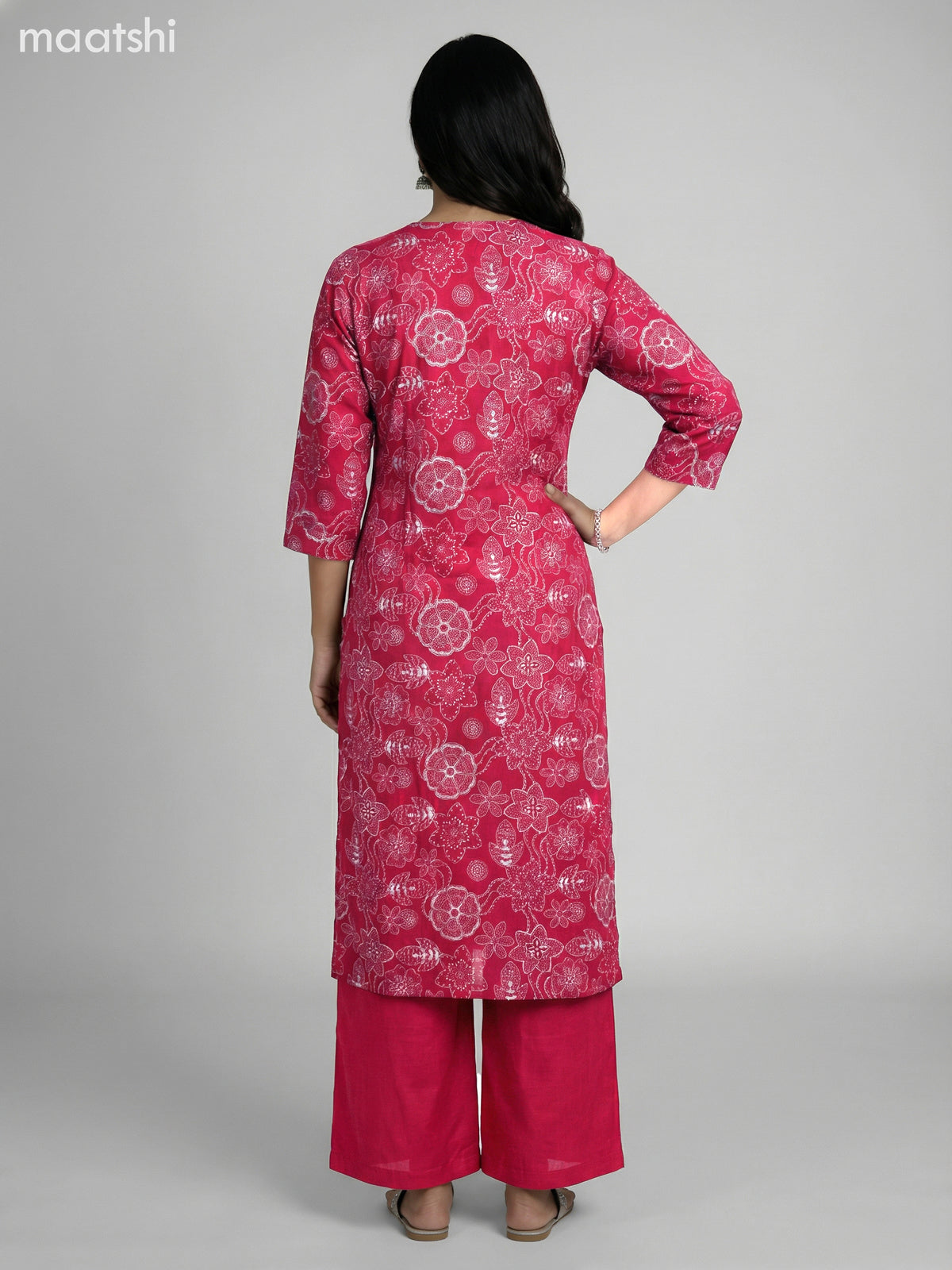 Peacock Blue Semi Silk Floral Printed & Embroidery Work Straight Suit Straight Cut Pant