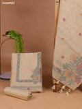 Sandal Munga Cotton Dress Material With Thread Weaves Neck Pattern and Bottom & Dupatta