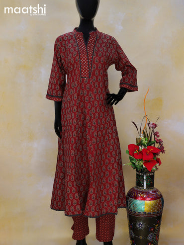 Linen dress material pastel green with allover zari buttas & sequin work neck pattern and bottom & dupatta main image 1
