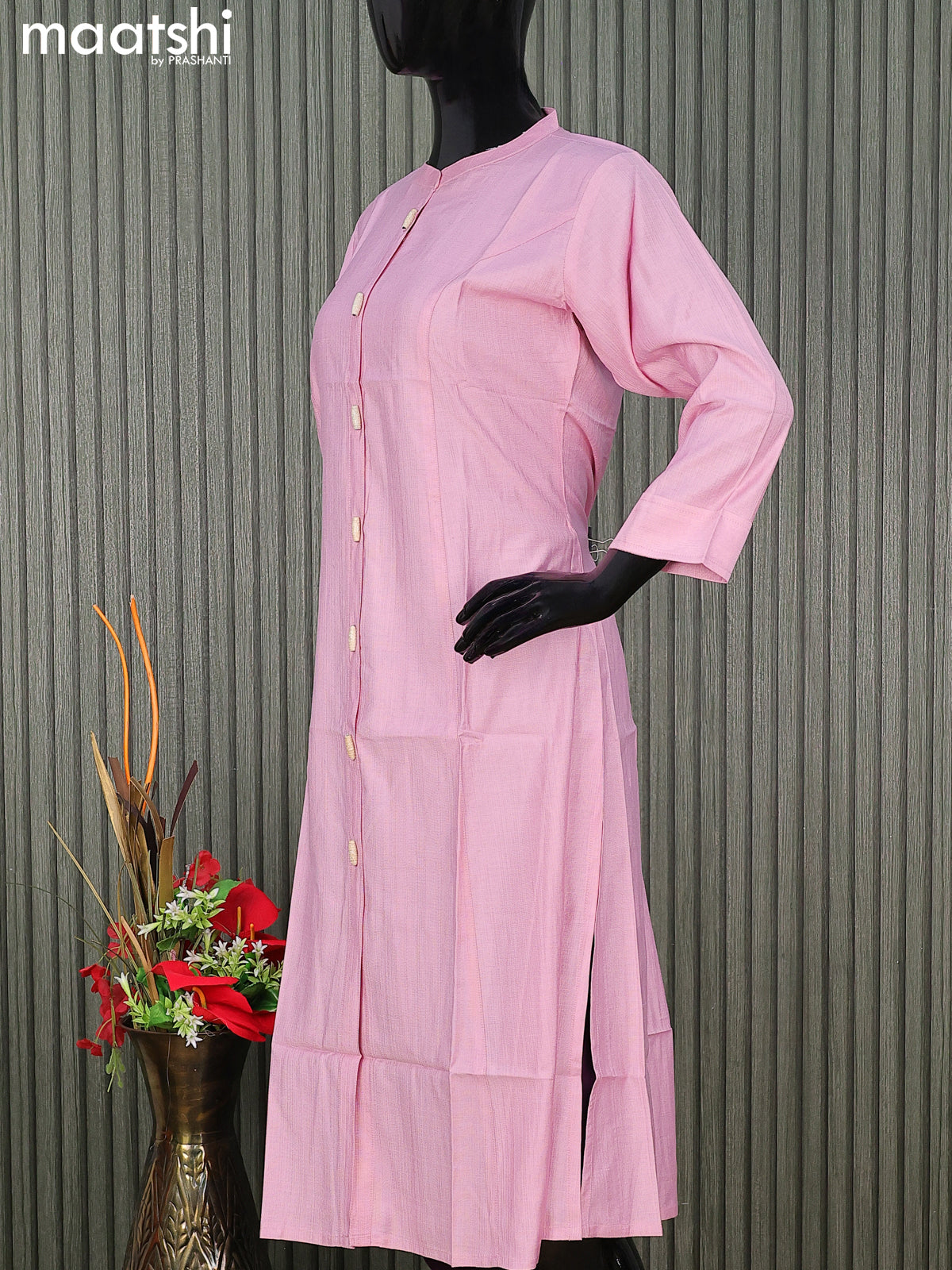 Light pink kurtis on sale