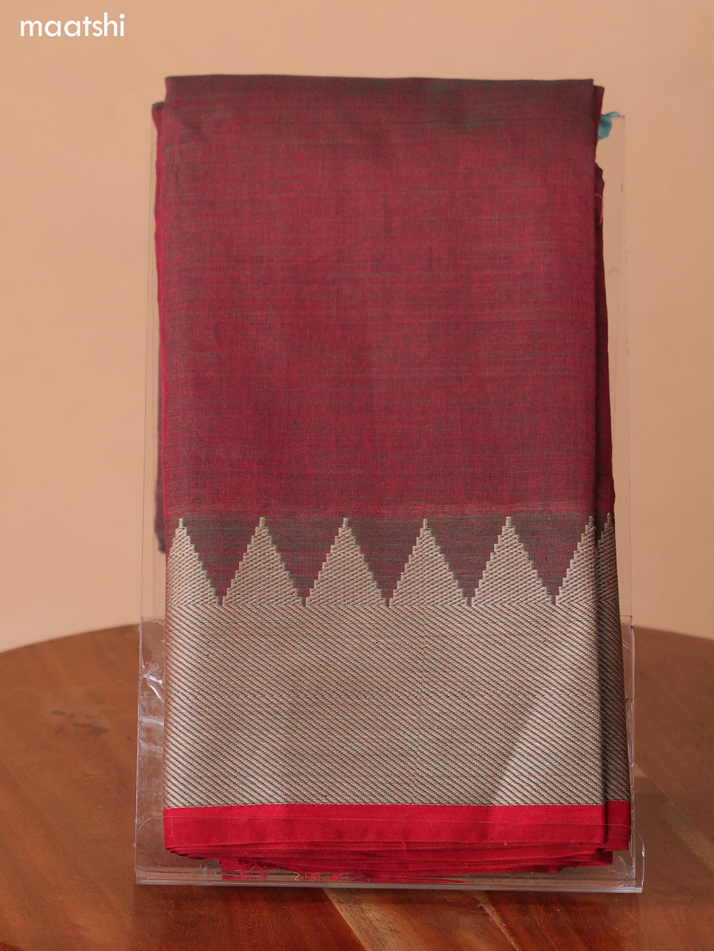 Manthulir Green Narayanpet Cotton Dress Material With Plain Body & Thread Woven Border and Running Bottom & Duppata