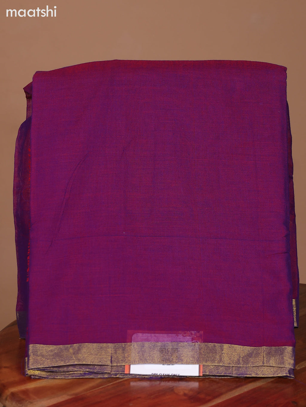 Dual Shade Of Blue Narayanpet Cotton Dress Material With Plain Body & Small Zari Woven Border and Running Bottom & Dupatta