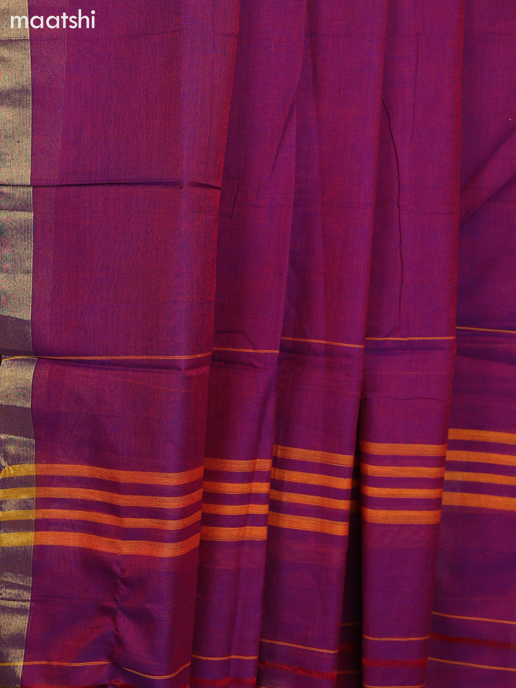 Dual Shade Of Blue Narayanpet Cotton Dress Material With Plain Body & Small Zari Woven Border and Running Bottom & Dupatta