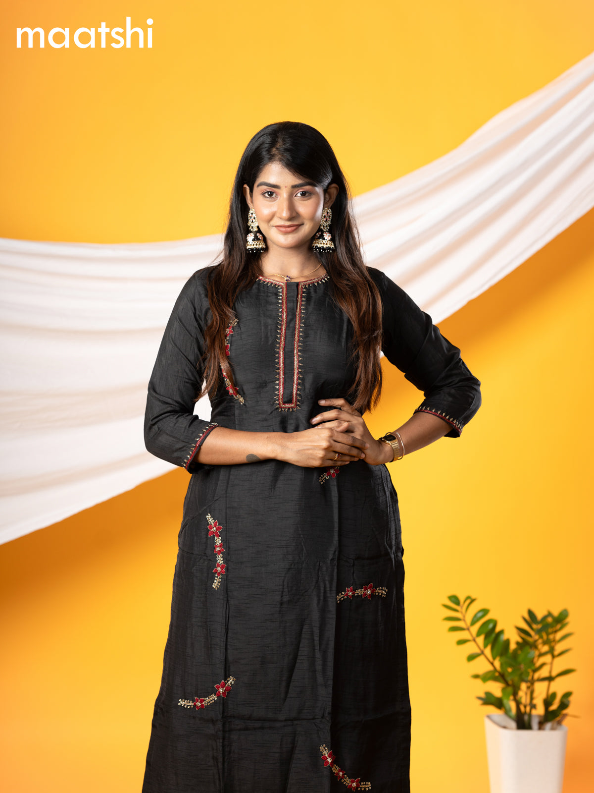 Raw Silk Party Kurtis Limited Edition Maatshi