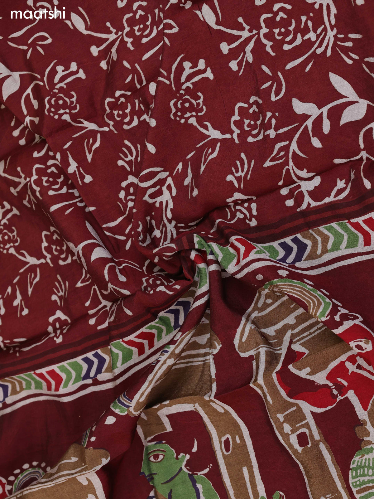 Deep Brown and Pastel Purple Art Silk Dress Material With Allover Prints and Bottom & Dupatta