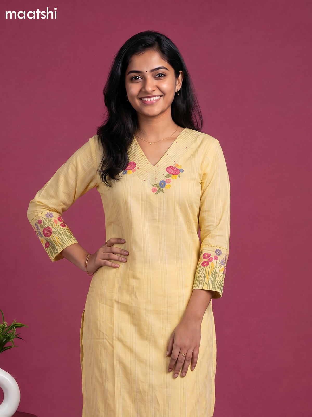 Sandal Cotton Embroidery Work Straight Suit