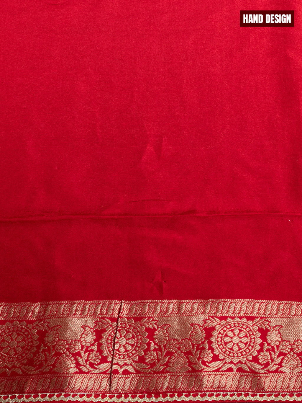 Banarasi silk dress material red with allover zari weaves & buttas and bottom & banarasi style dupatta
