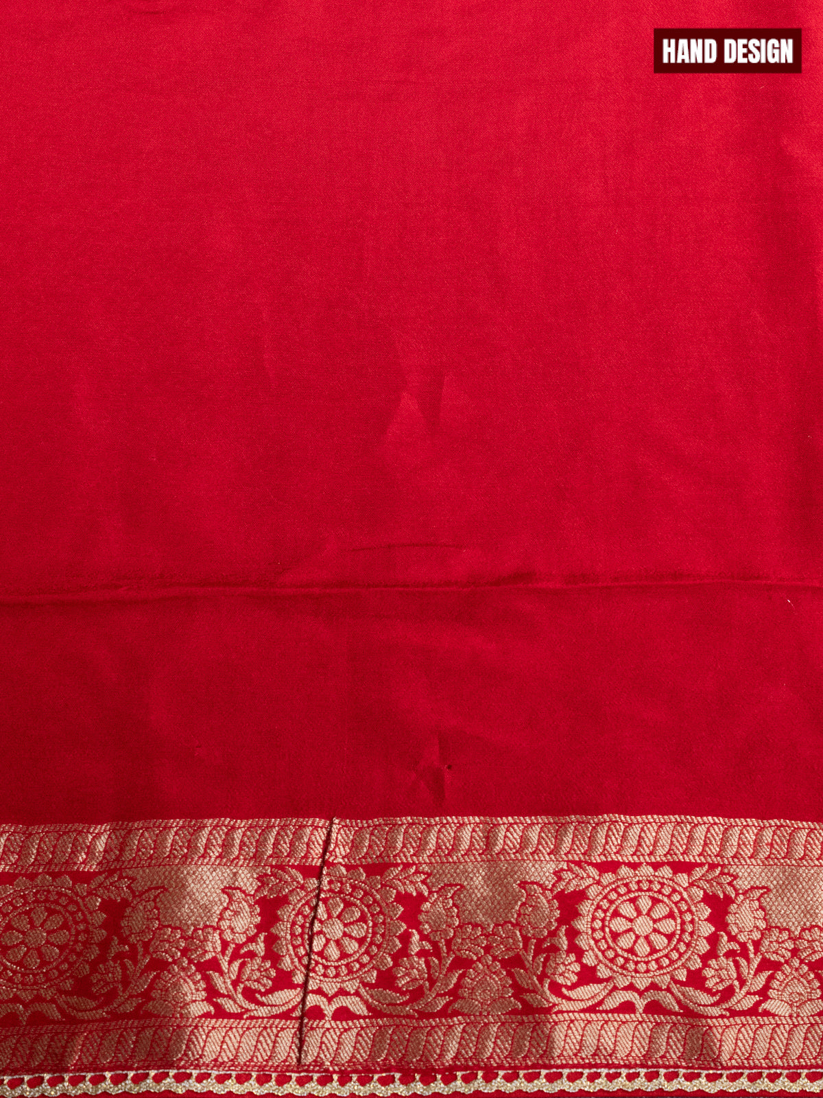 Banarasi silk dress material red with allover zari weaves & buttas and bottom & banarasi style dupatta