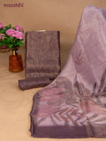 Tissue dress material wine shade and lavender shade with allover sequin work and bottom & dupatta