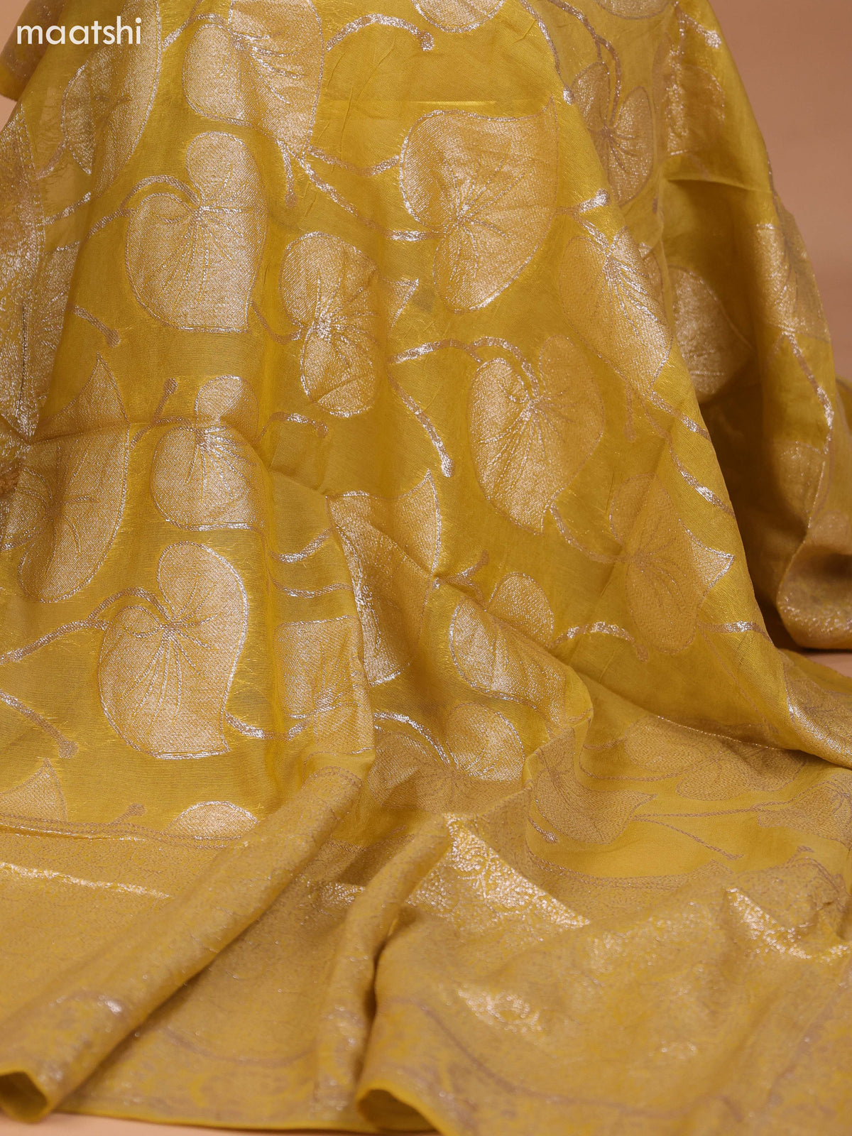 Mustard Yellow Cotton Dress Material With Plain Body & Embroidery Work Neck Pattern and Bottom & Dupatta