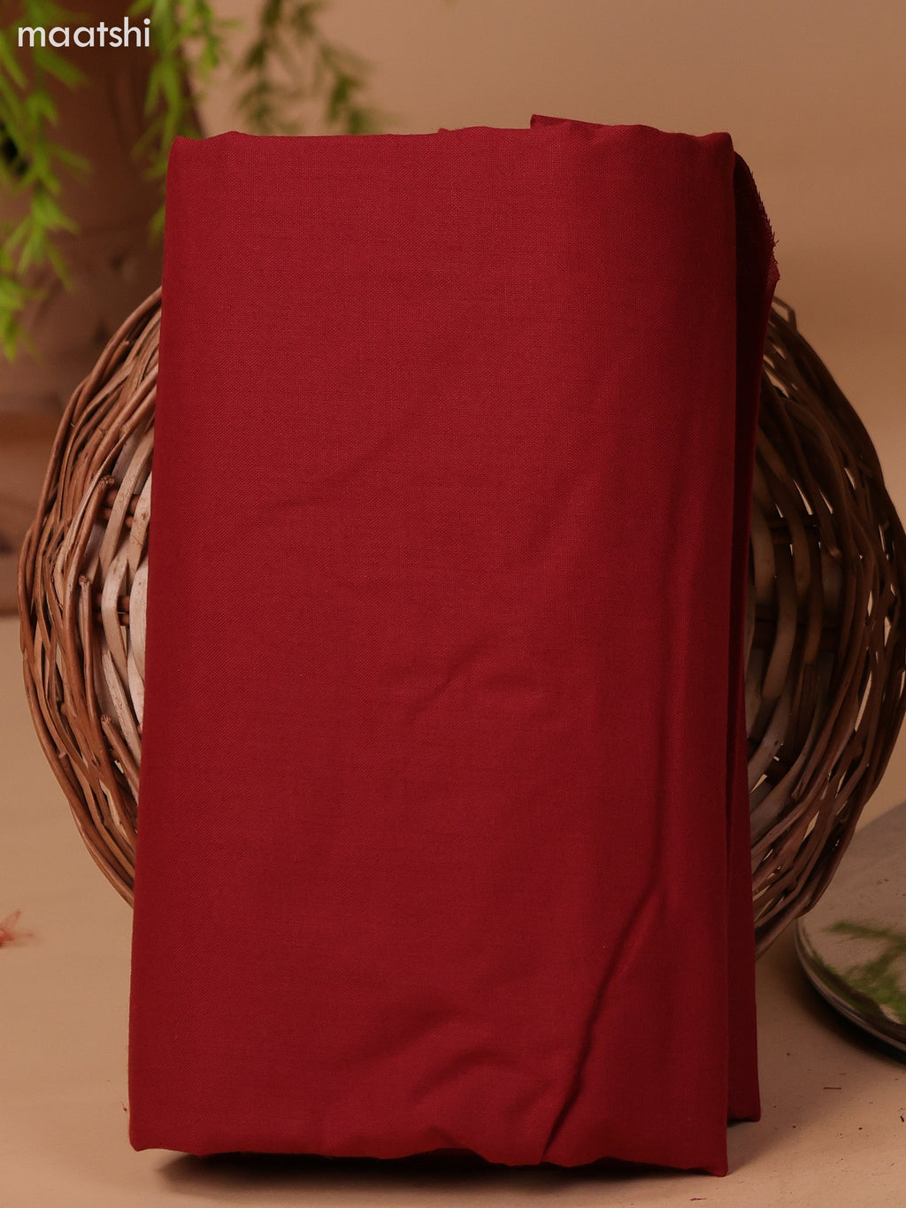 Mustard Green and Rust Cotton Dress Material With Plain Body & Patch Work Neck Pattern and Bottom & Bandhani Prints Dupatta