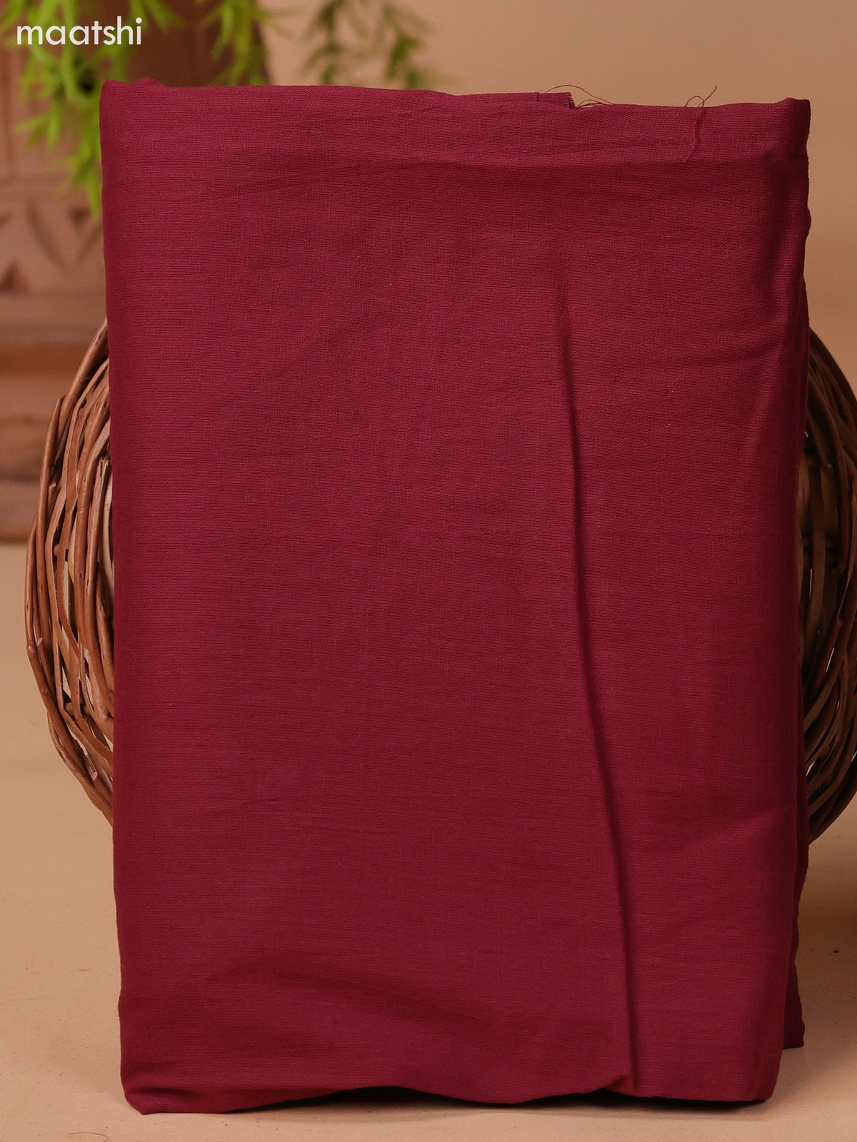 Mustard Green and Maroon Cotton Dress Material With Plain Body & Batik Prints Patch Work Neck Pattern and Bottom & Dupatta