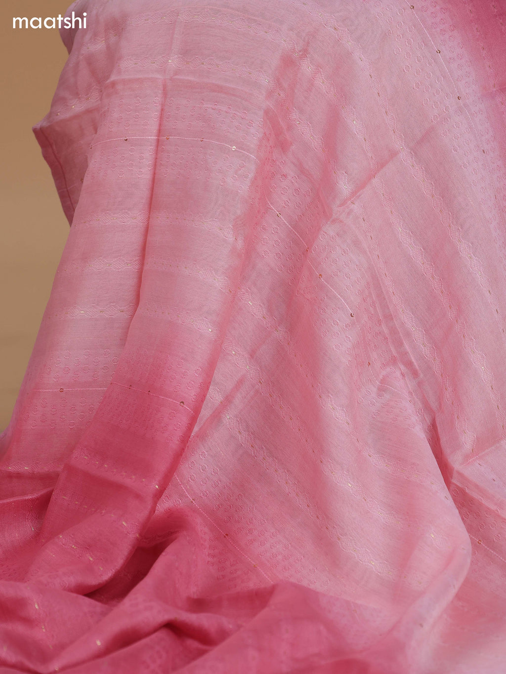Pink Cotton Dress Material With Floral Buttas & Embroidery Work Neck Pattern and Bottom & Dupatta