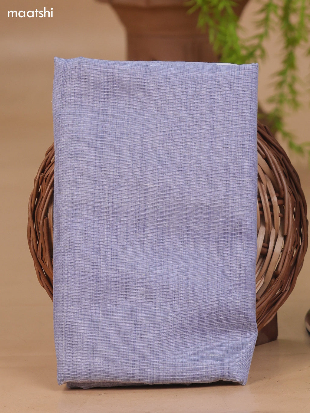 Pale Blue and Off White Cotton Dress Material With Embroidery Work Neck Pattern and Bottom & Dupatta