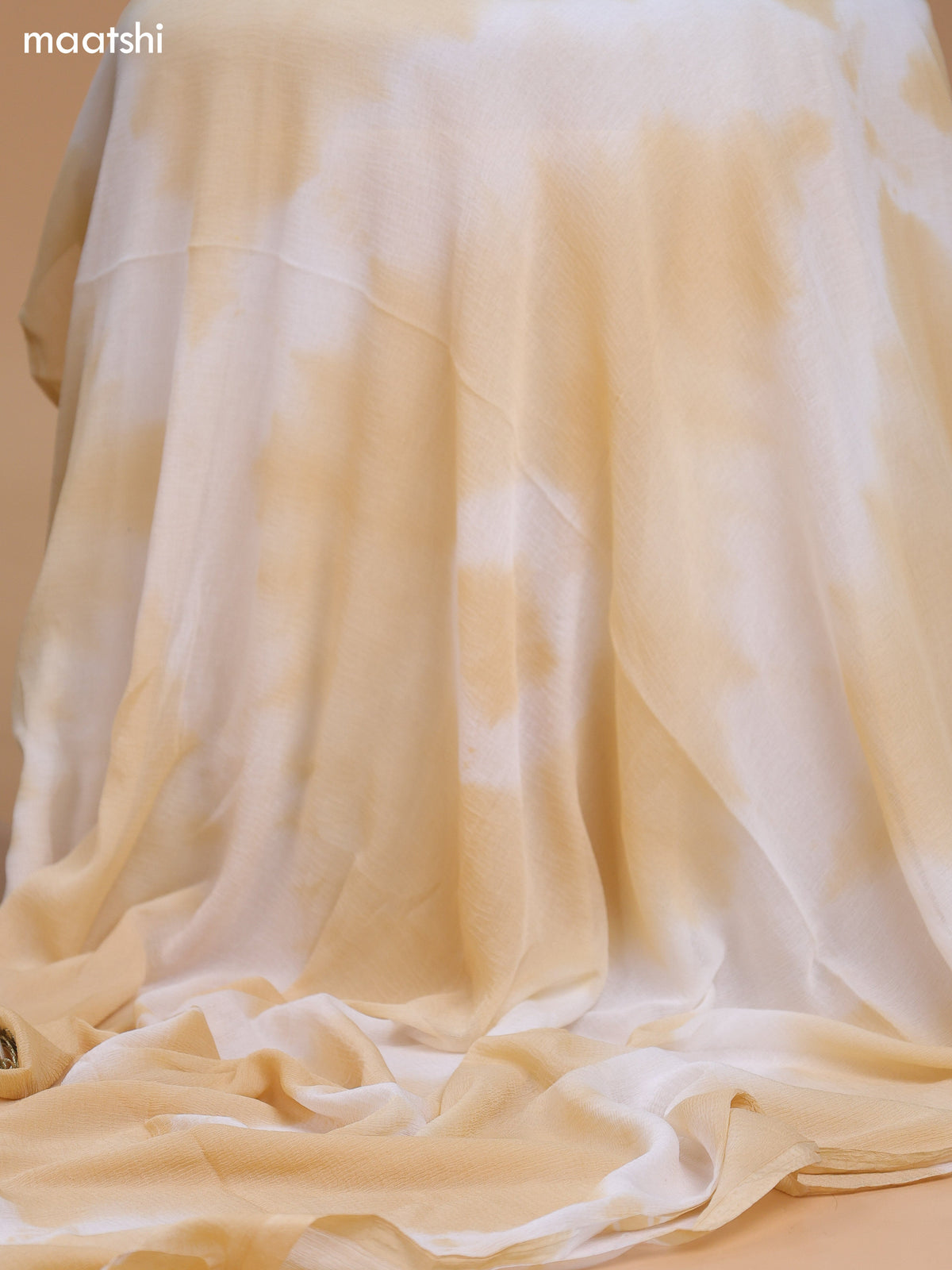 Cream and Off White Cotton Dress Material With Embroidery Work Neck Pattern and Bottom & Dupatta
