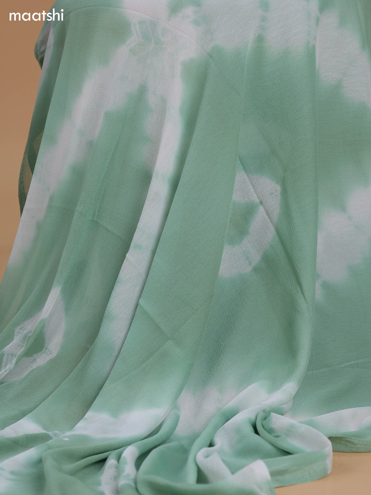 Pale Green and Off White Cotton Dress Material With Embroidery Work Neck Pattern and Bottom & Dupatta