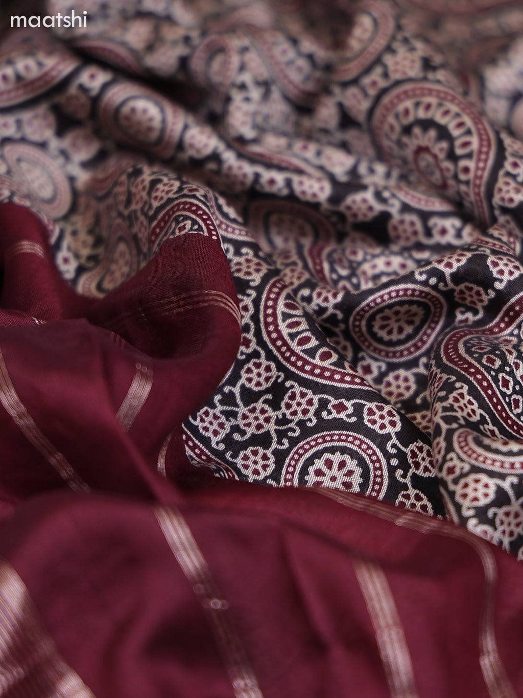 Off White and Black Cotton Dress Material With Floral Butta Prints & Embroidery Work Neck Pattern and Bottom & Dupatta