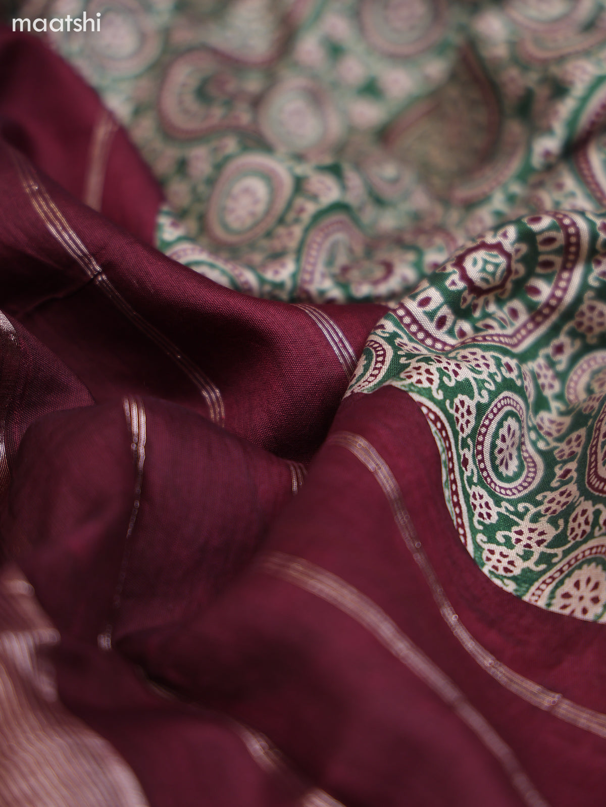 Off White and Green Cotton Dress Material With Floral Butta Prints & Embroidery Work Neck Pattern and Bottom & Dupatta