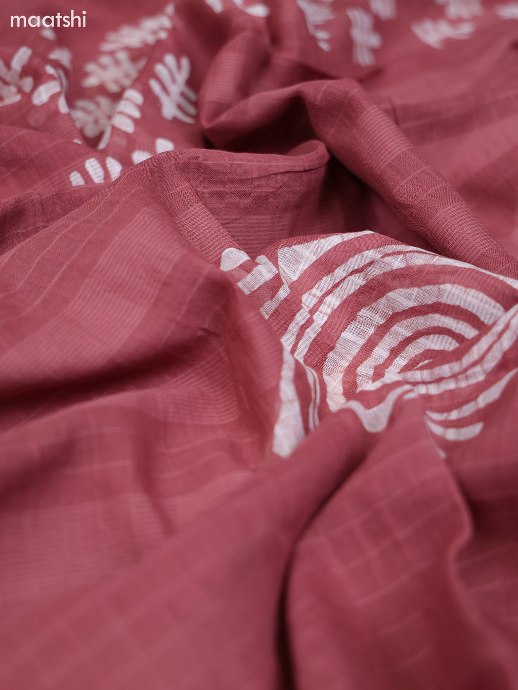Mauve Pink Cotton Dress Material With Floral Prints & Embroidery Work Buttas and Bottom & Dupatta