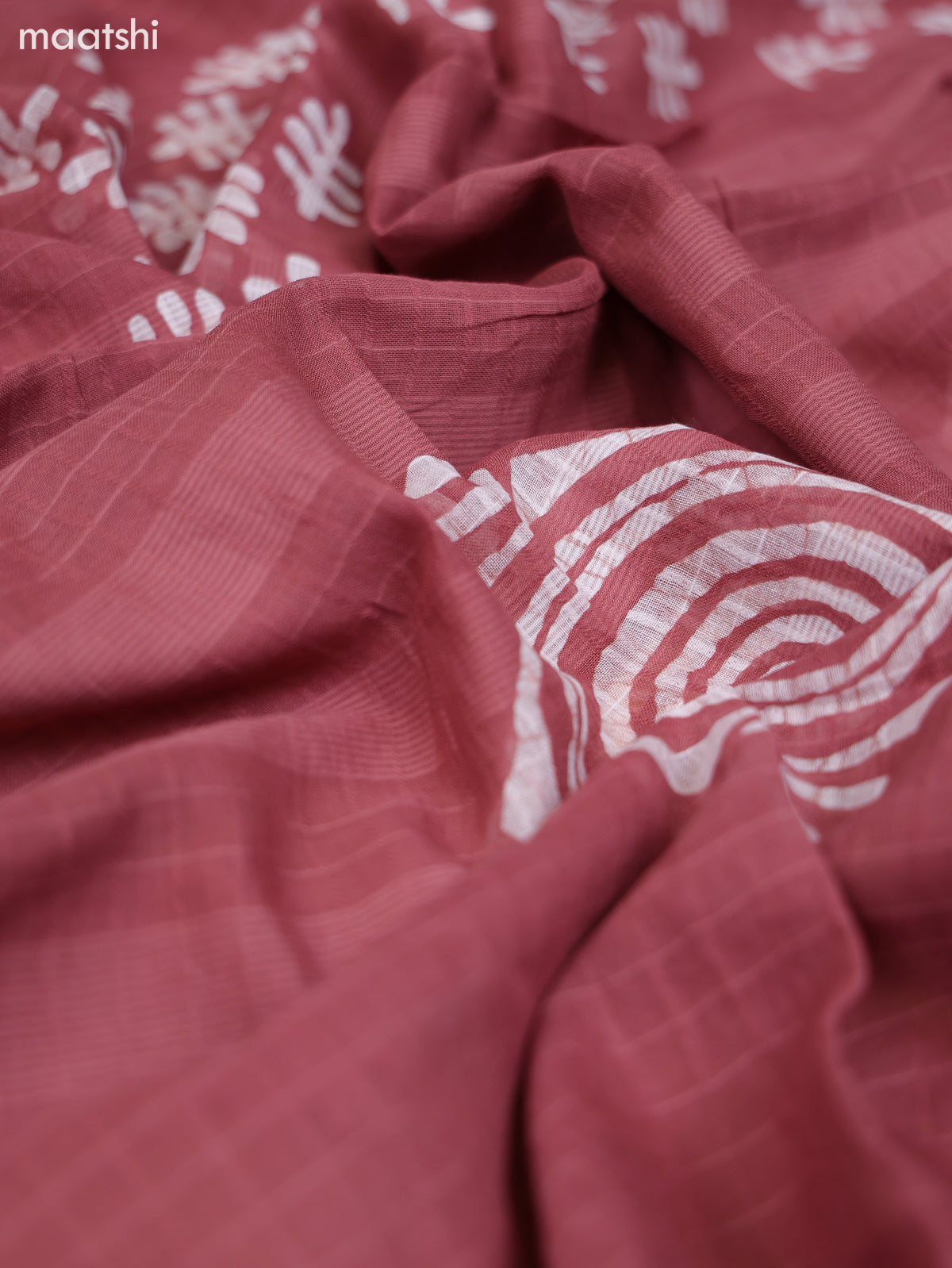 Mauve Pink Cotton Dress Material With Floral Prints & Embroidery Work Buttas and Bottom & Dupatta