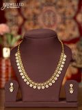 Antique necklace with kemp and cz stones