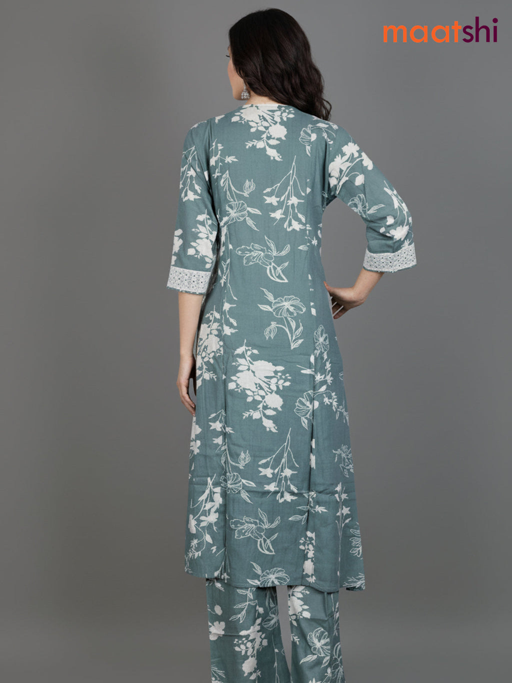 Pastel Green Cotton Floral Printed Co-Ord Set