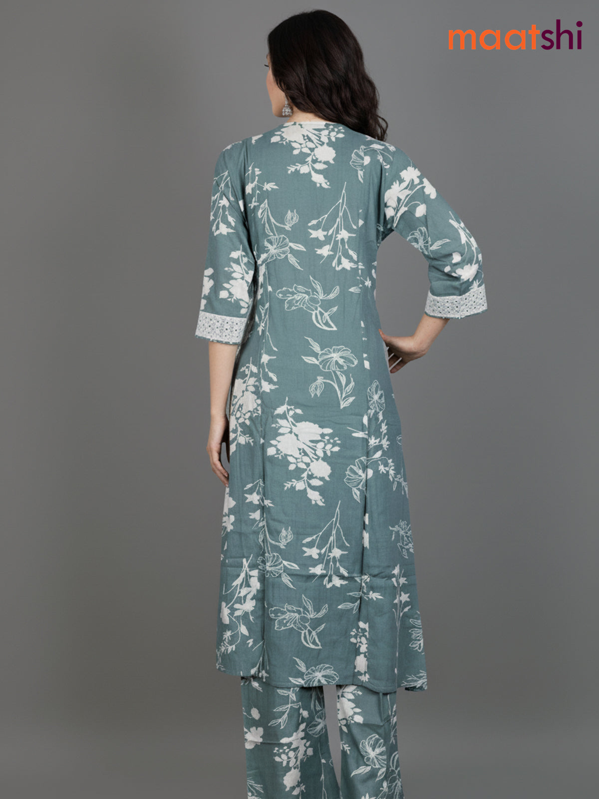 Pastel Green Cotton Floral Printed Co-Ord Set