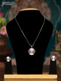 Silver chain with cz stones