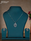 Silver chain with cz stones