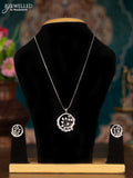 Silver chain with cz stones