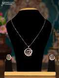 Rose gold chain with cz stones