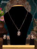 Rose gold chain with cz stones