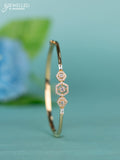 Zircon bracelet with cz stones in gold finish