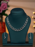 Zircon necklace with cz stones