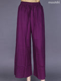 Deep Purple Cotton Palazzo Pant