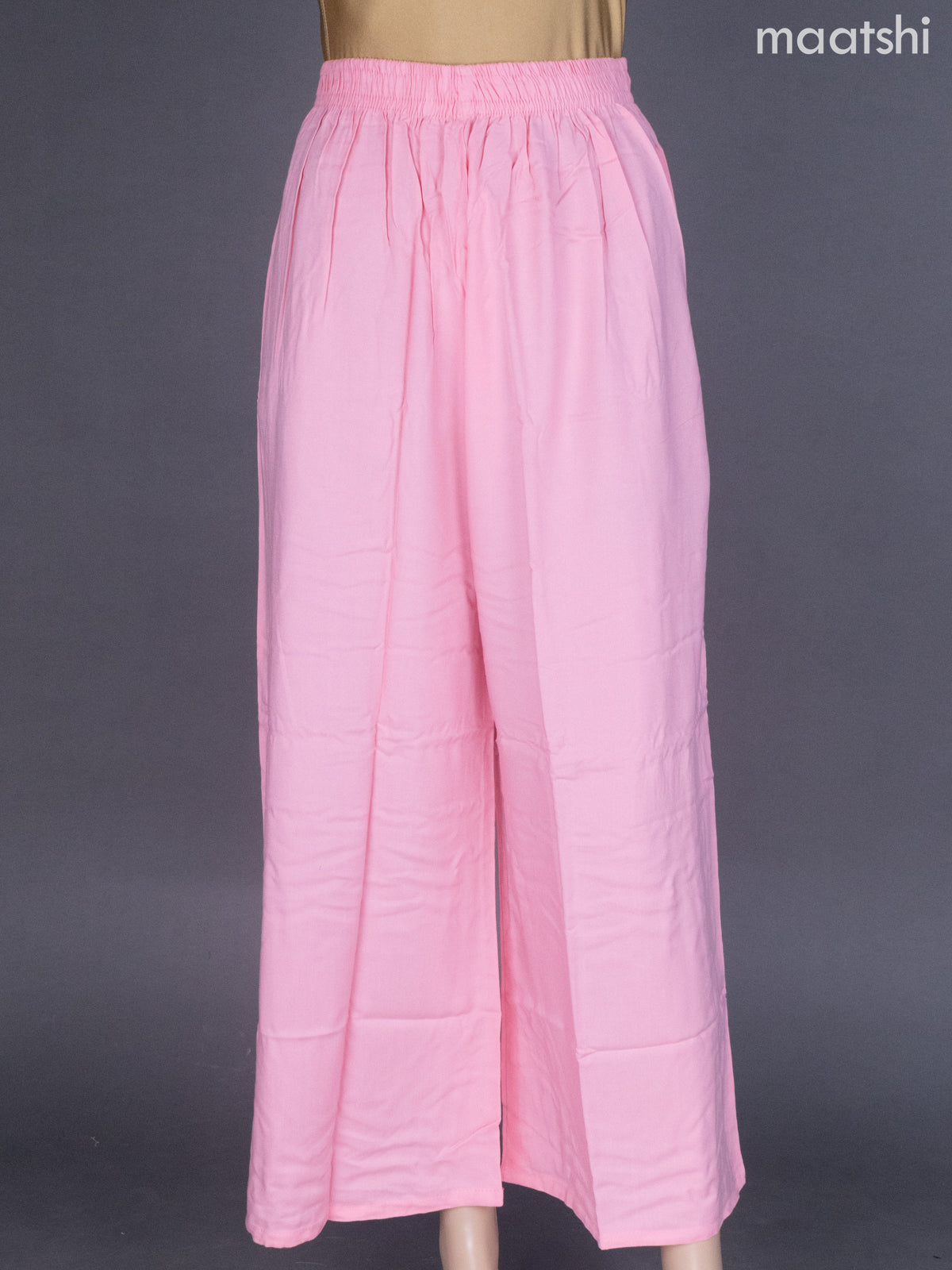Peach Pink Cotton Palazzo Pant
