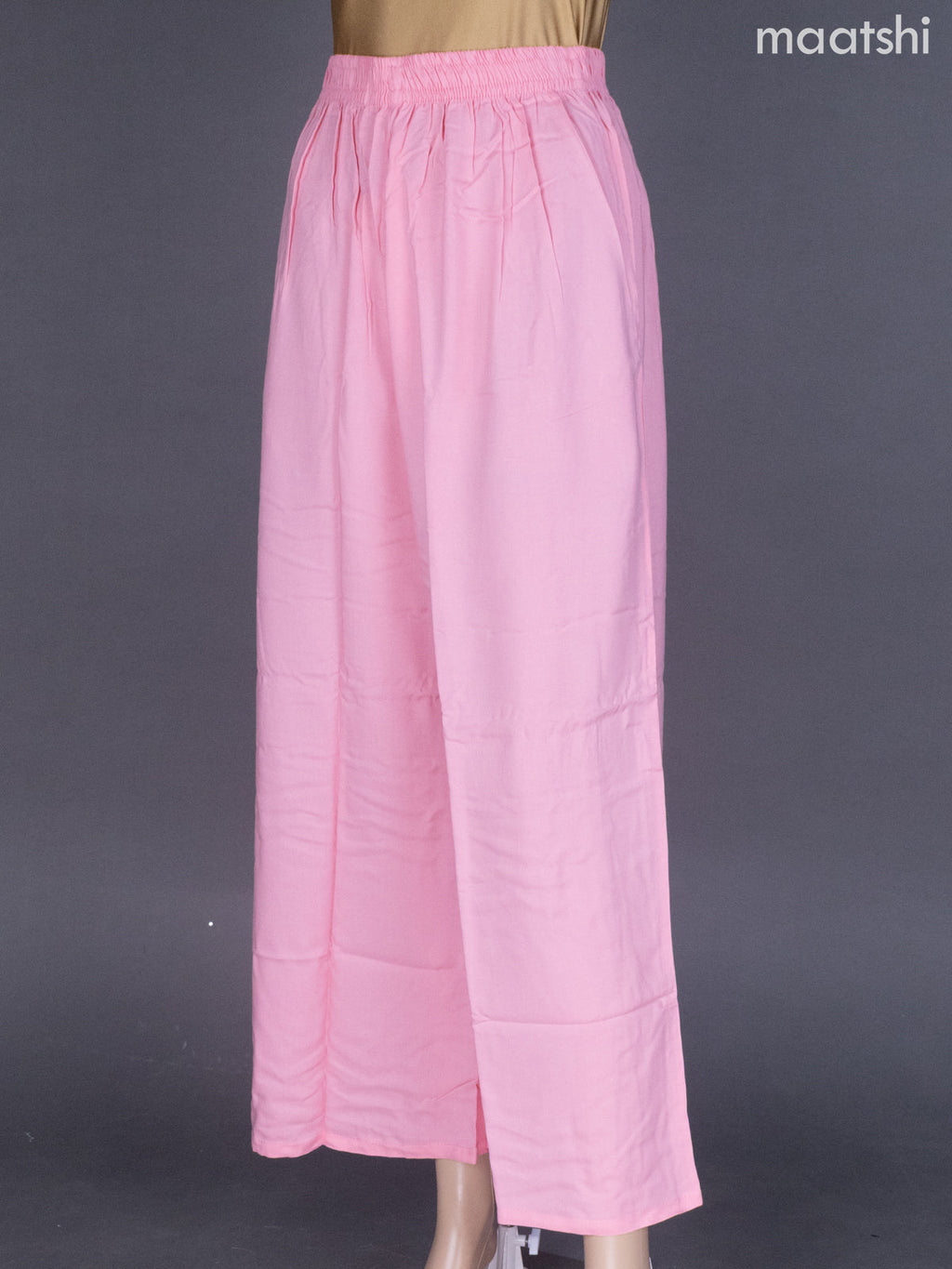 Peach Pink Cotton Palazzo Pant