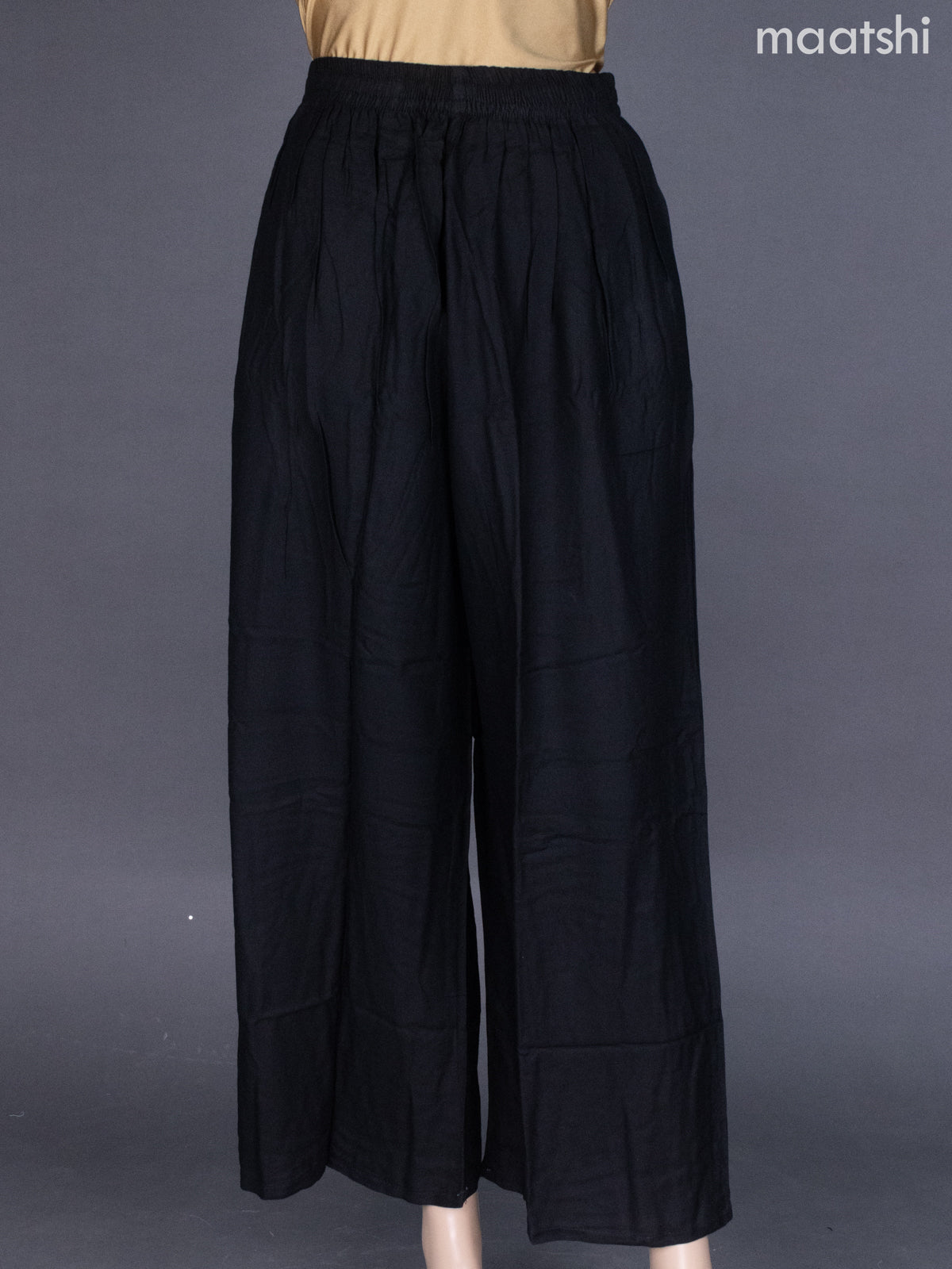 Black Cotton Palazzo Pant