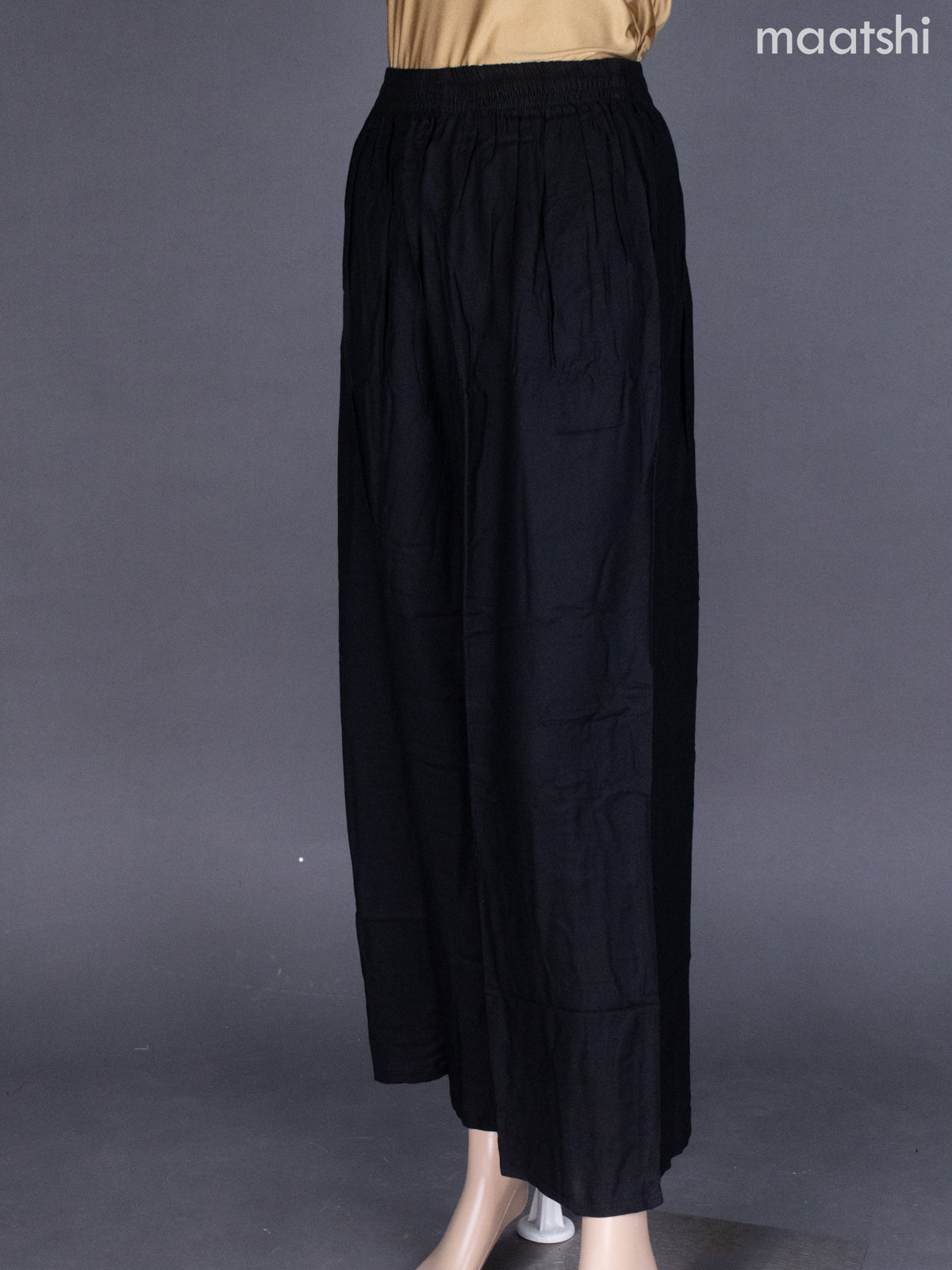 Black Cotton Palazzo Pant