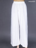 Cream Cotton Palazzo Pant