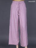 Pastel Pink Linen Cotton Palazzo Pant