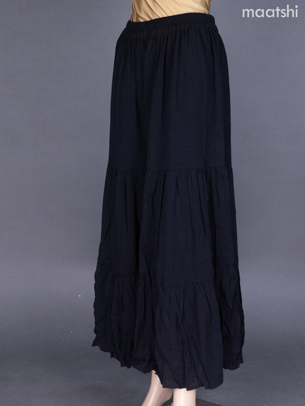 Black Cotton Sharara Pant