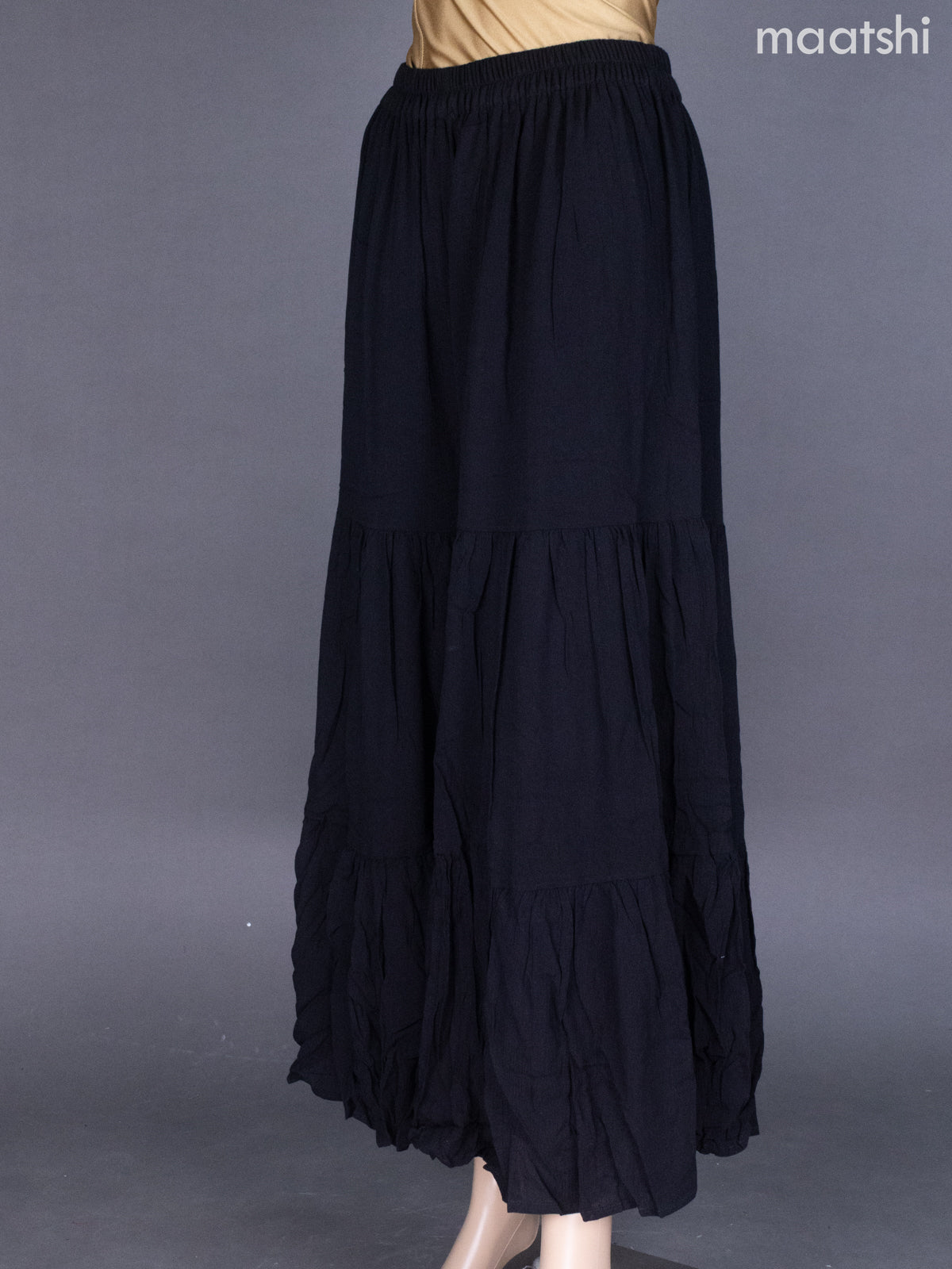 Black Cotton Sharara Pant